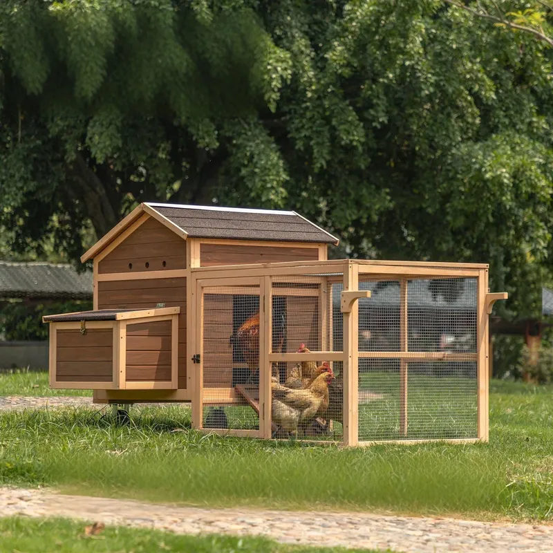 Sustainable Living Walla Walla - Duży, ekologiczny, drewniany kurnik zewnętrzny, odporny