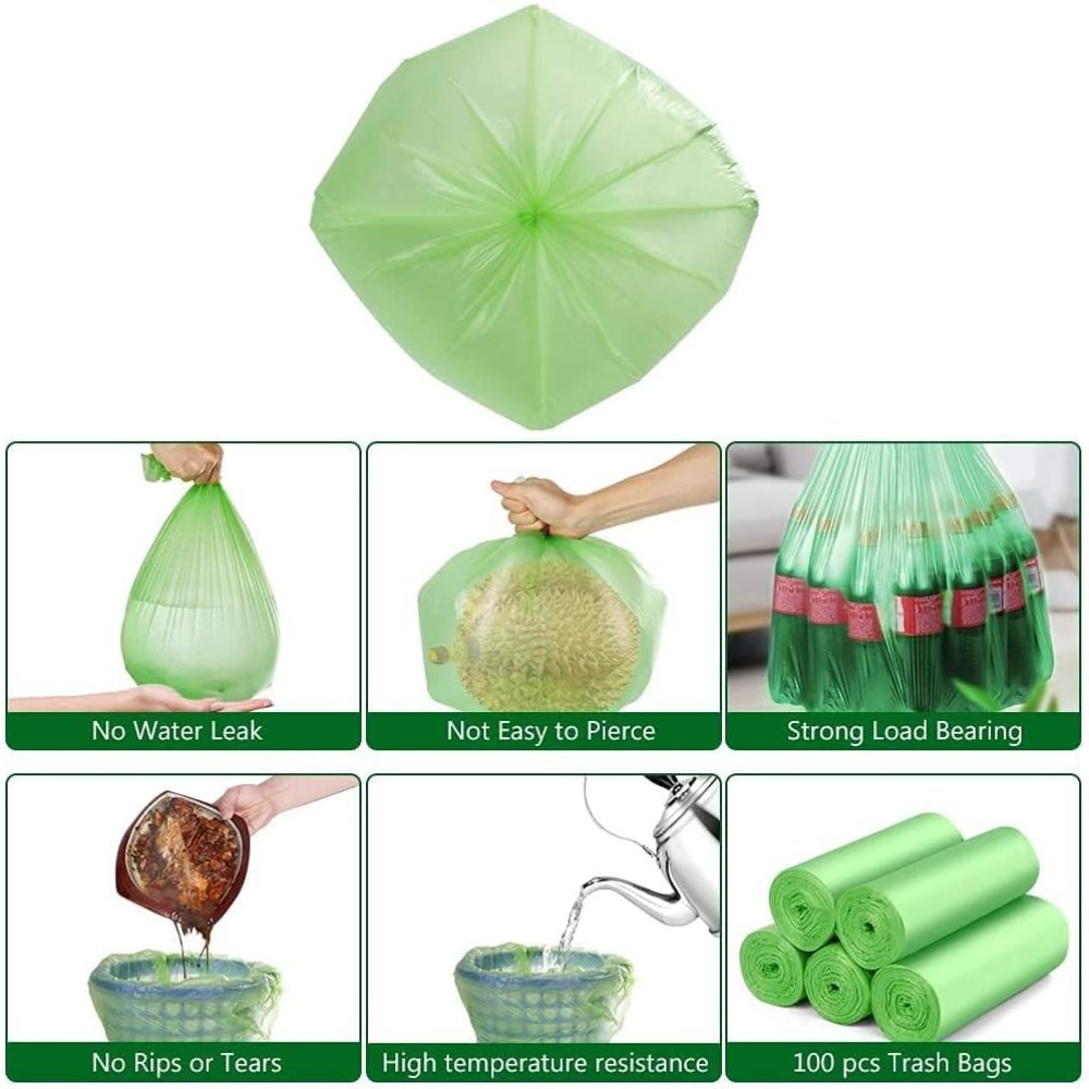 Biodegradable Bin Liner - Małe worki na śmieci 1.2 galona