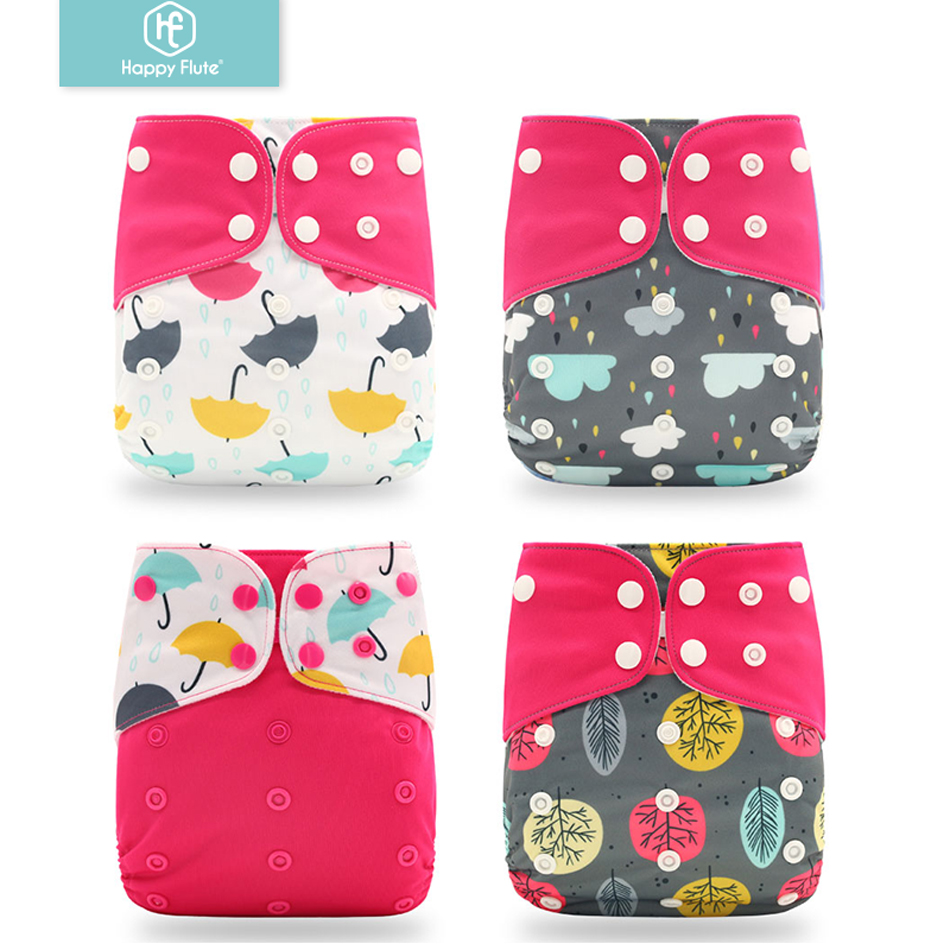 Cloth Diaper Insert - Happyflute 2023 4 sztuk/zestaw zmywalny przyjazne
