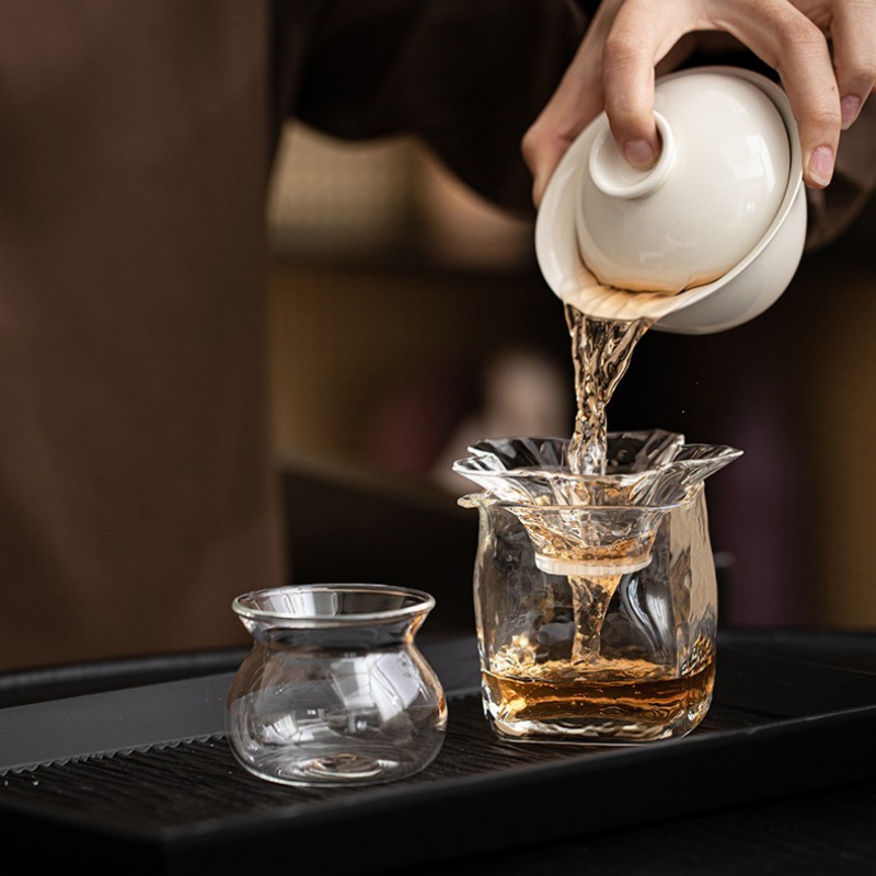 Loose Leaf Tea Infuser - Szklane zaparzacze do herbaty z podstawką