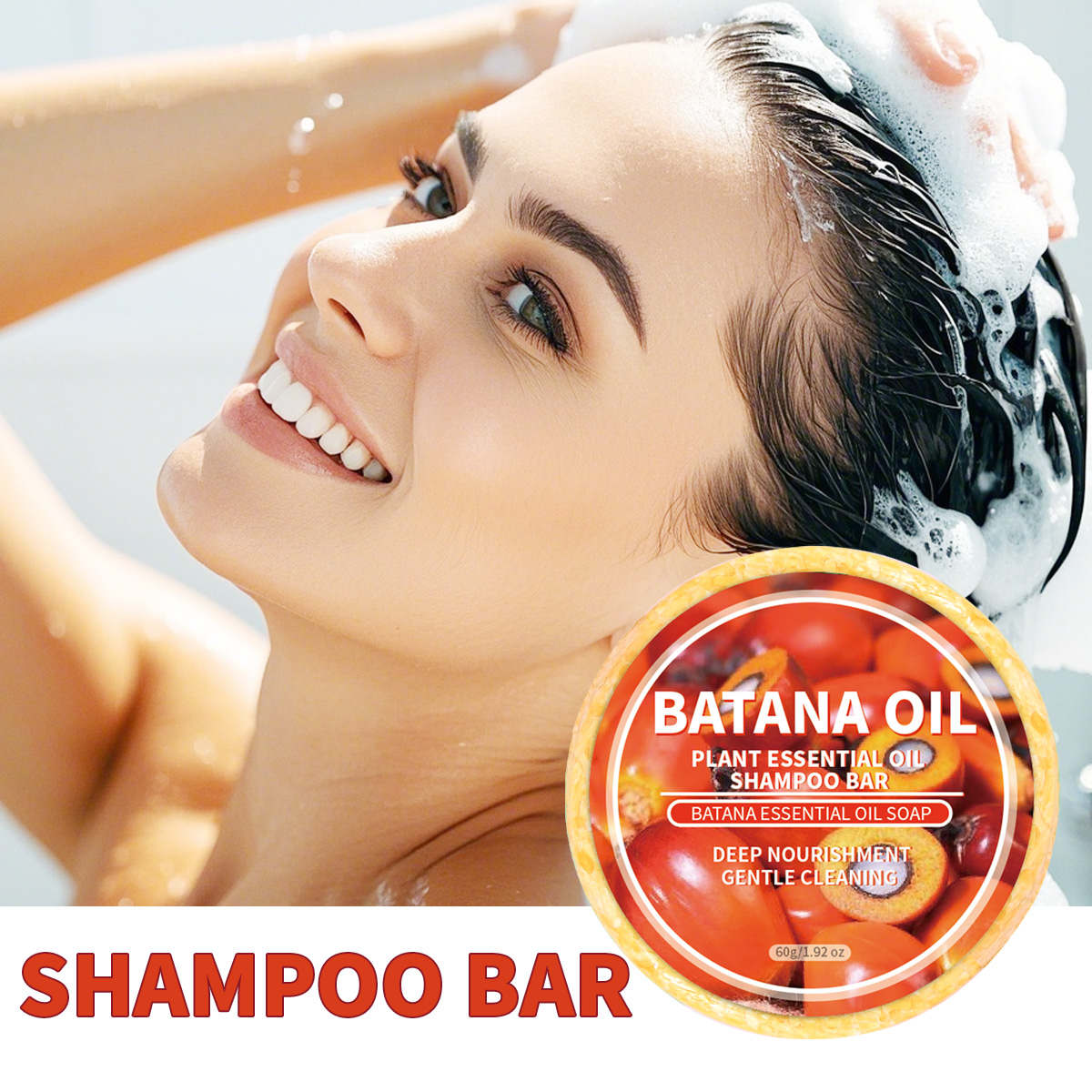 Bar Soap Shampoo Solid - 60g F+ Gorąco sprzedający się organiczny