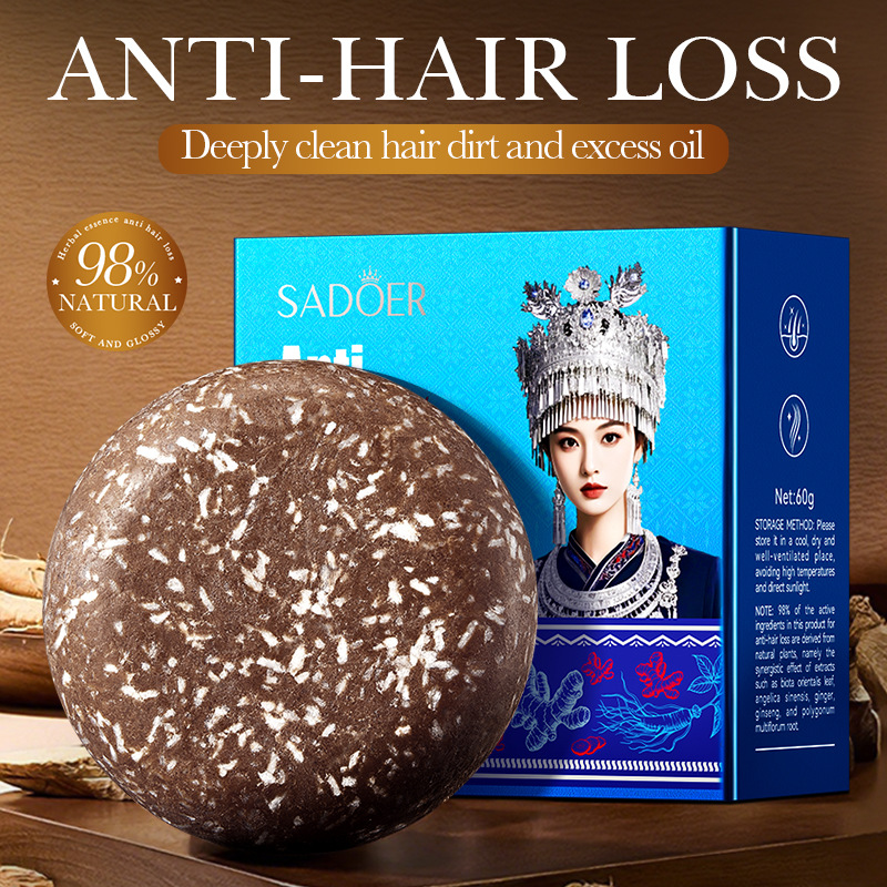 Bar Soap Shampoo Solid - Orientalny Hmong Tradycyjny Szampon w Kostce