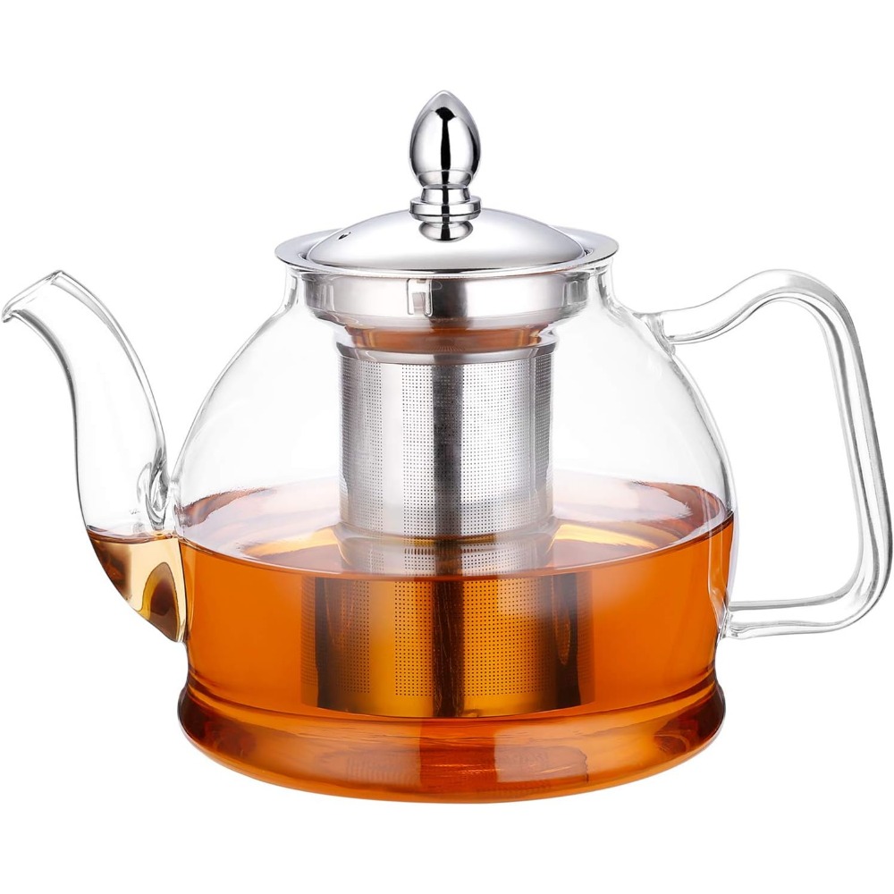 Loose Leaf Tea Infuser - Szklany czajnik o pojemności 1000 ml