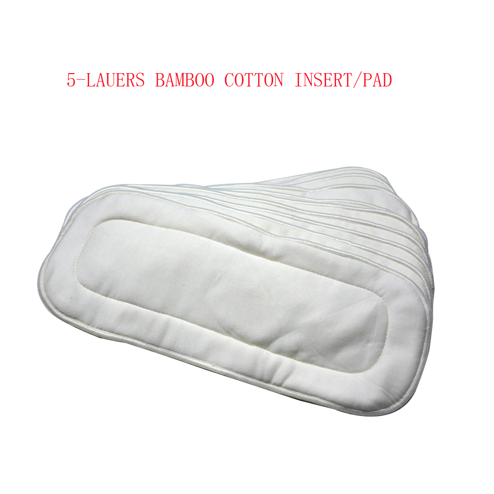 Cloth Diaper Insert - (5 sztuk dużo) organiczny bambus bawełna