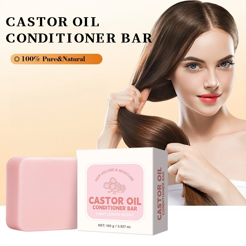Bar Soap Shampoo Solid - Mydło w kostce z olejem rycynowym,