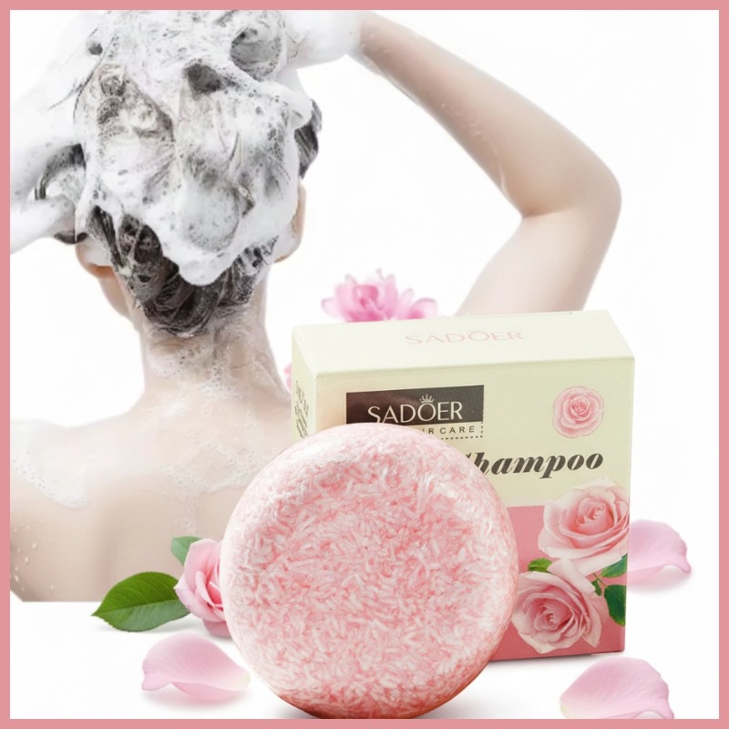 Różane szampony w kostce do gł – Bar Soap Shampoo Solid recenzja i cena