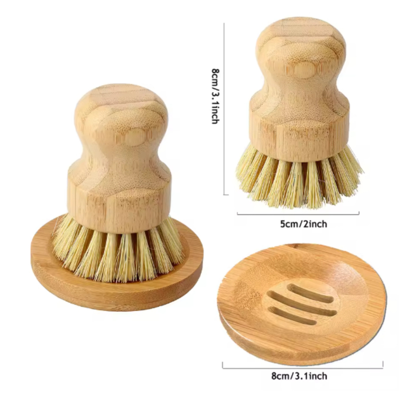 1 zestaw bambusowych szczotek  – Dish Brush Bamboo recenzja i cena