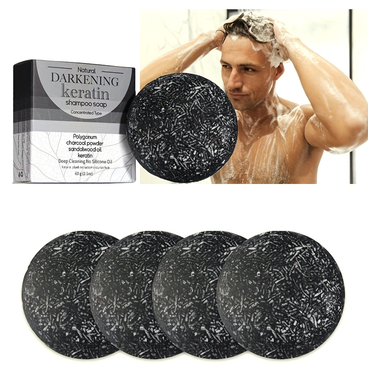 XF 60g Black Soap Solid Shampo – Bar Soap Shampoo Solid recenzja i cena
