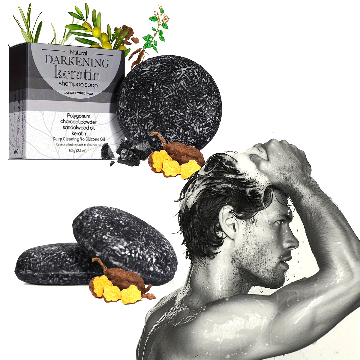XF 60g Black Soap Solid Shampo – Bar Soap Shampoo Solid recenzja i cena